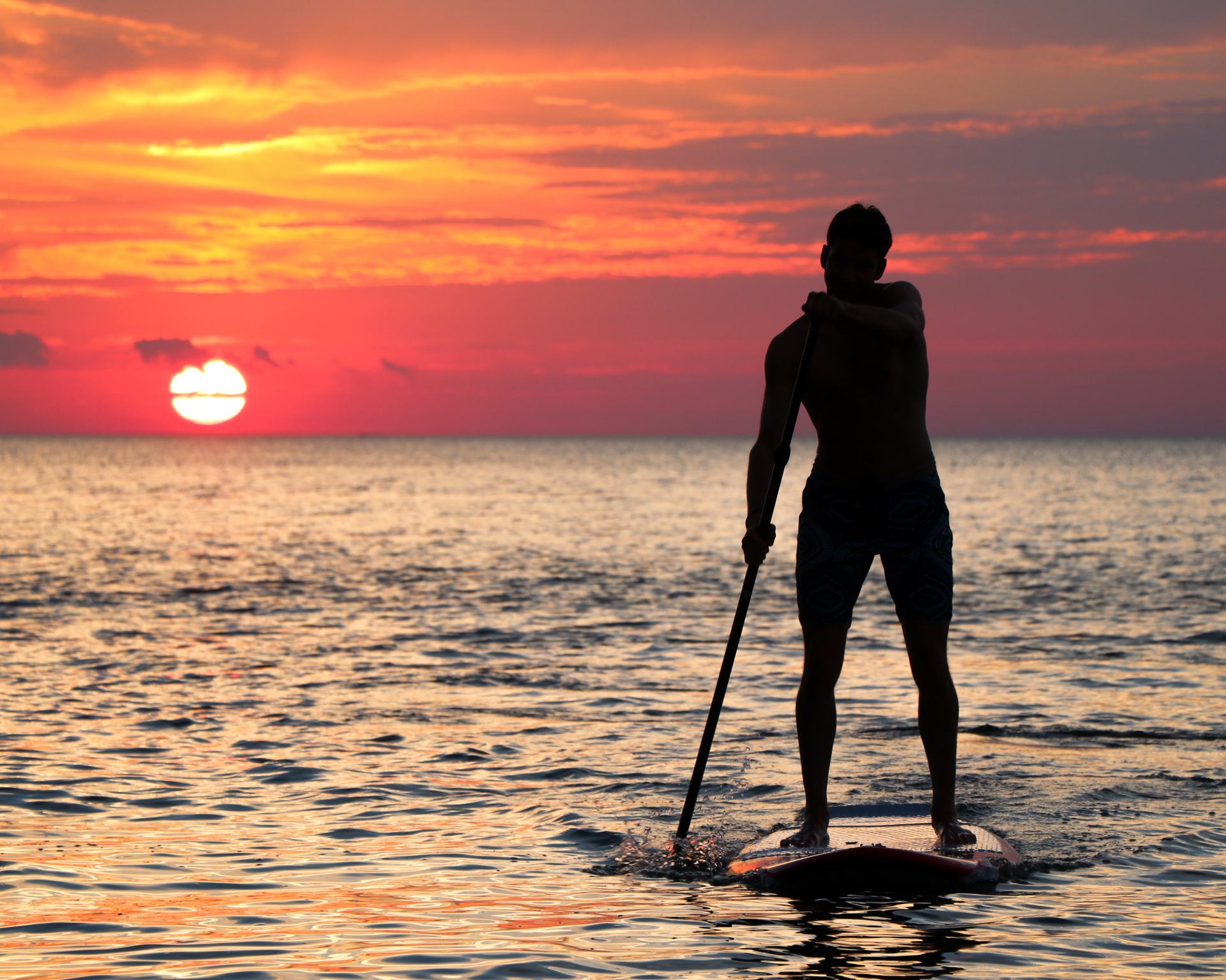 paddle surf atardecer mallorca