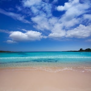 Menorca Son Saura beach in Ciutadella turquoise Balearic