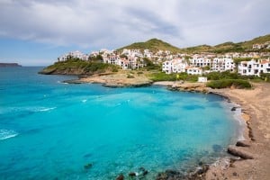 Fornells in Menorca Cala Tirant beach at Balearic Islands of Spain